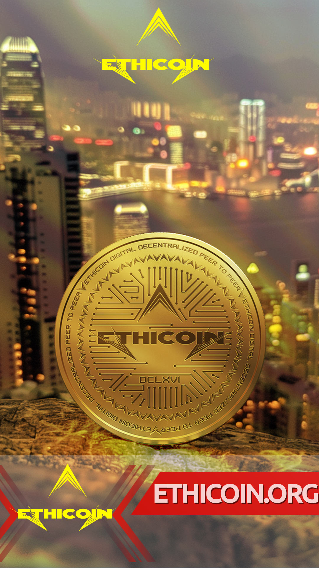 Conceptual representation of Ethicoin's sustainable blockchain technology